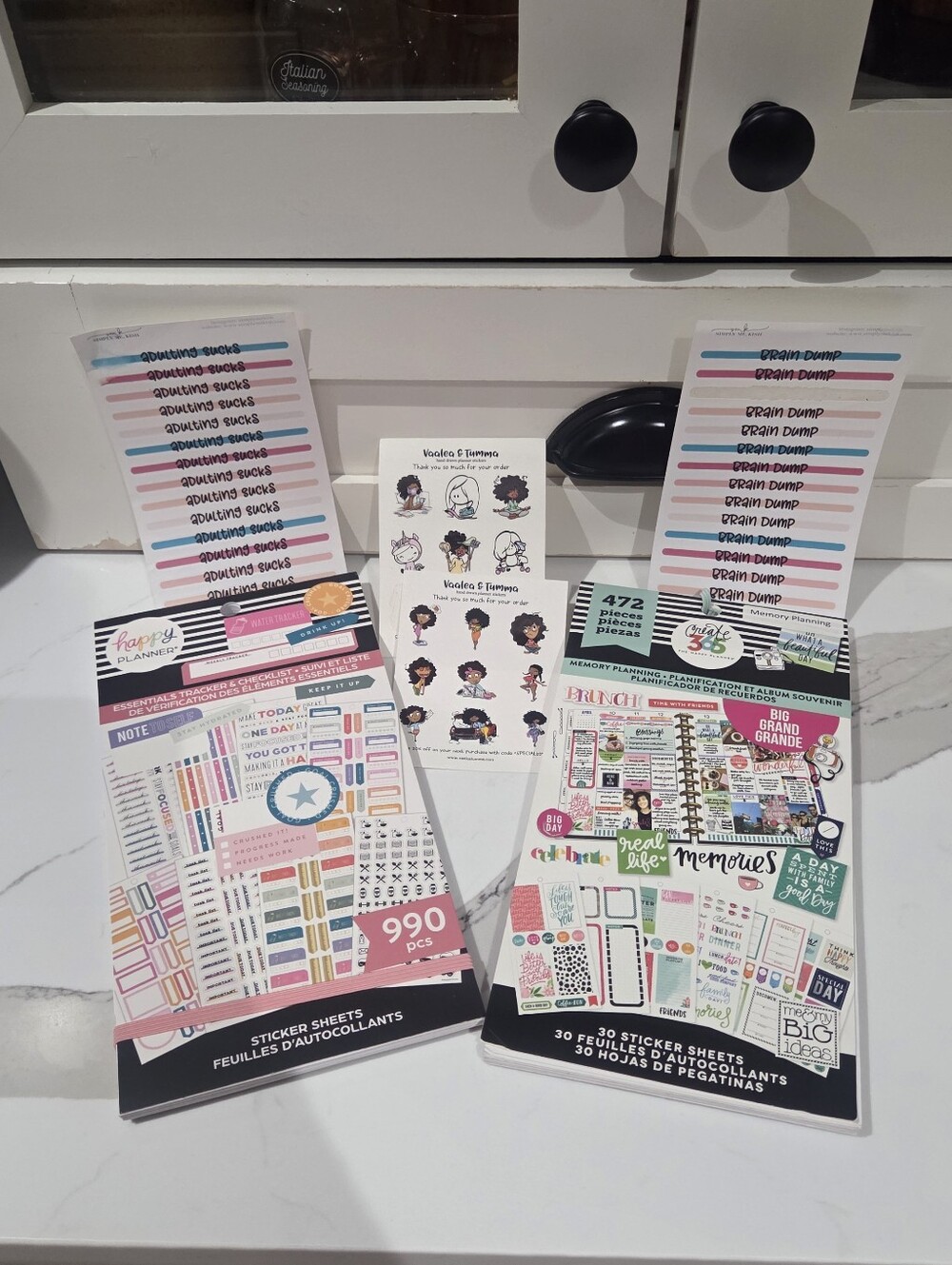 The Happy Planner Pastel & Bright Planner Sticker Book Lot